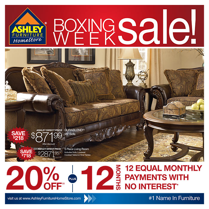 Ashley Furniture Warehouse Boxing Week Event Cyber Monday Canada